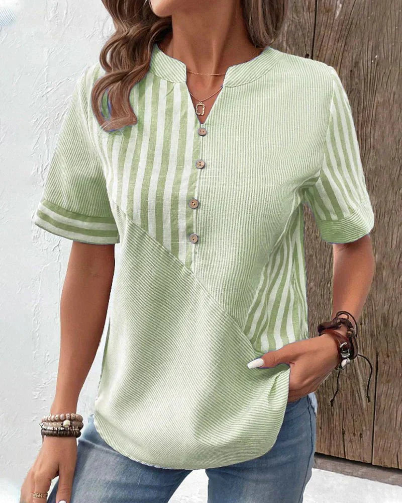 C&G™| Soft Striped Blouse