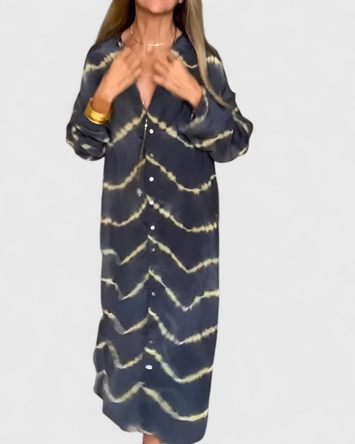 C&G™ | Elegant Boho Striped Maxi Dress