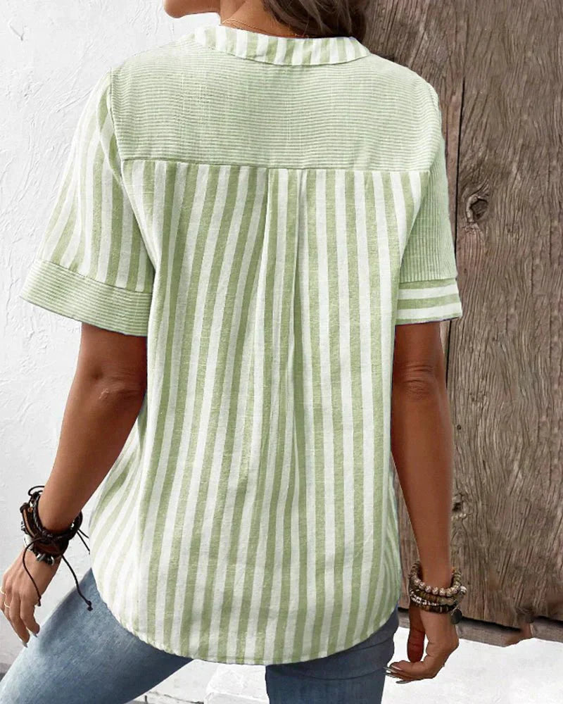 C&G™| Soft Striped Blouse