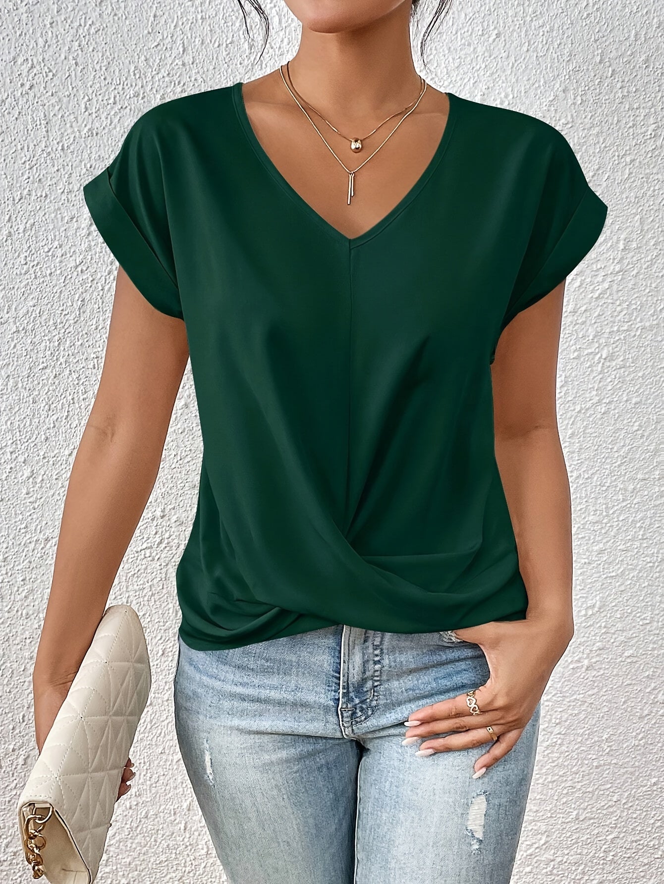 C&G™| Sweetheart Neckline Casual T-Shirt