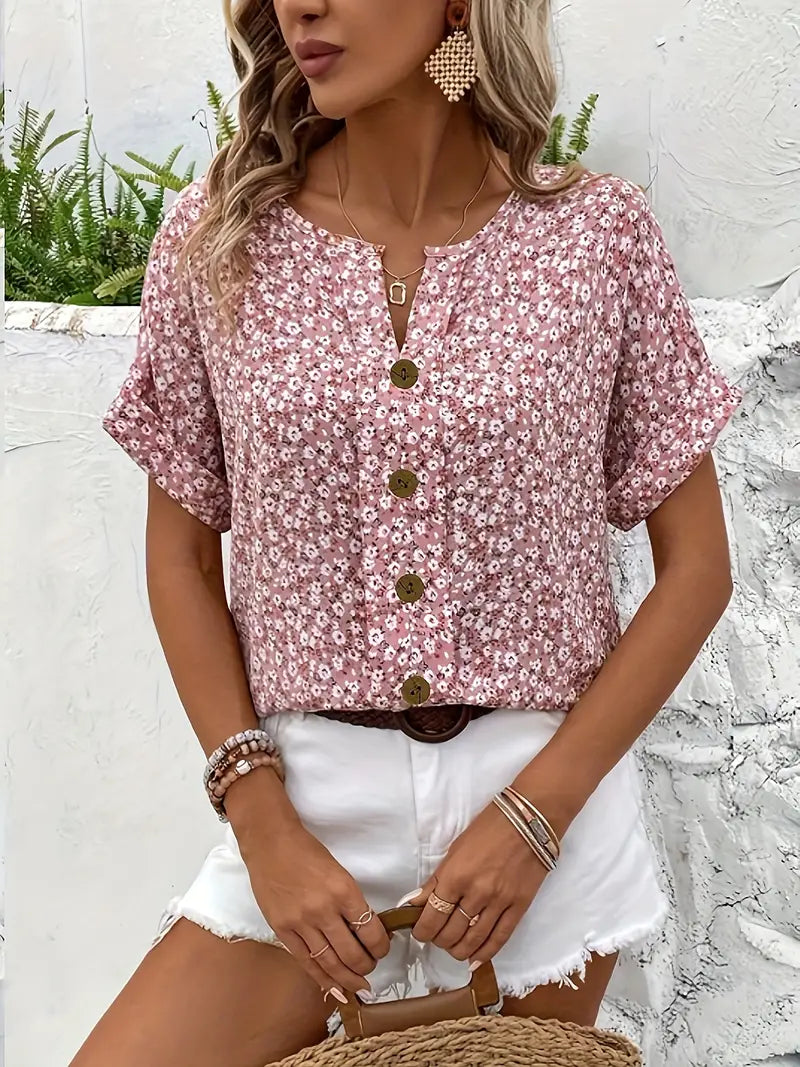 C&G™ | Stylish Floral Print Blouse