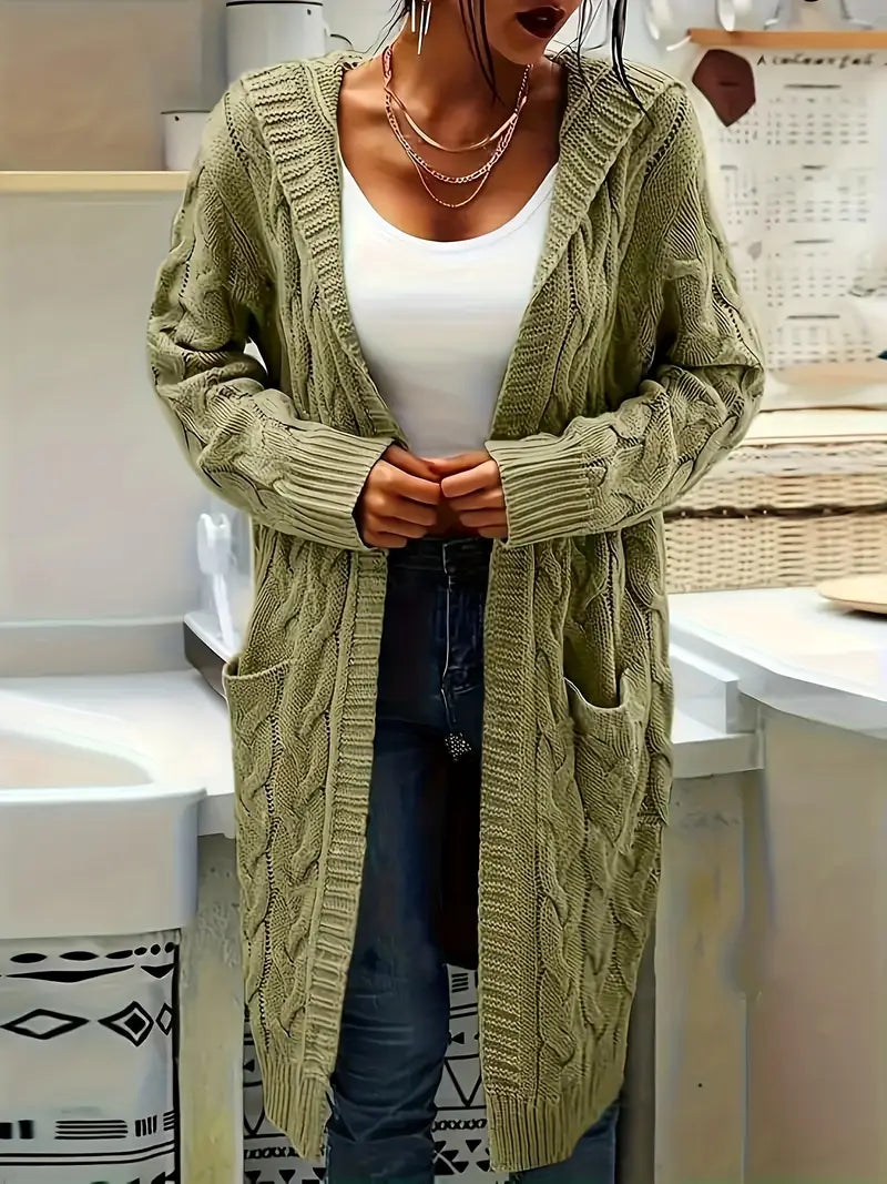 C&G™ | Hooded Knit Cardigan (Plus Size)