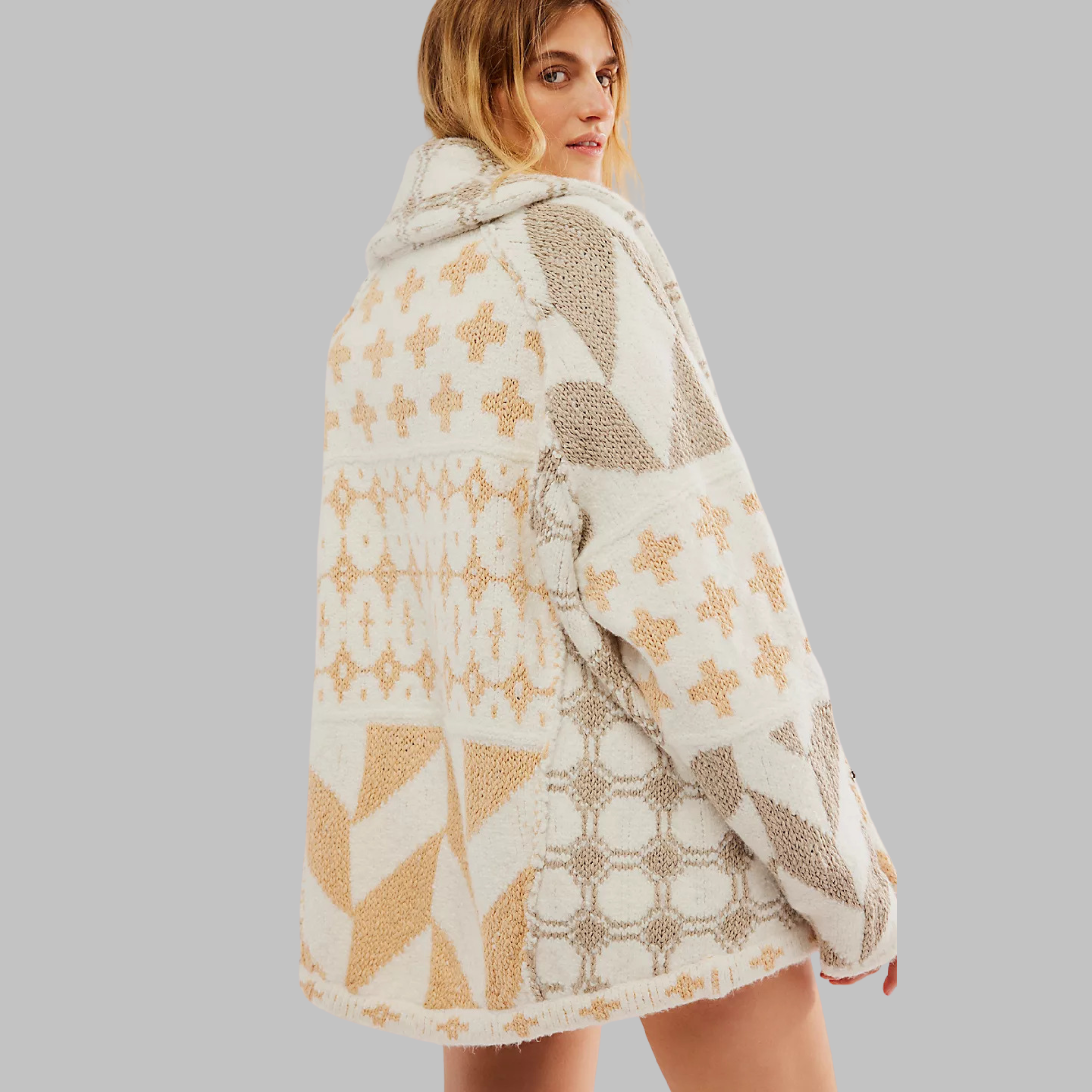 C&G™ | Oversized Vintage Cardigan (One Size)