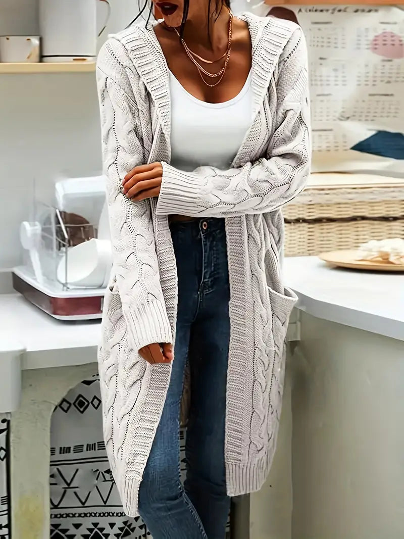 C&G™ | Hooded Knit Cardigan (Plus Size)