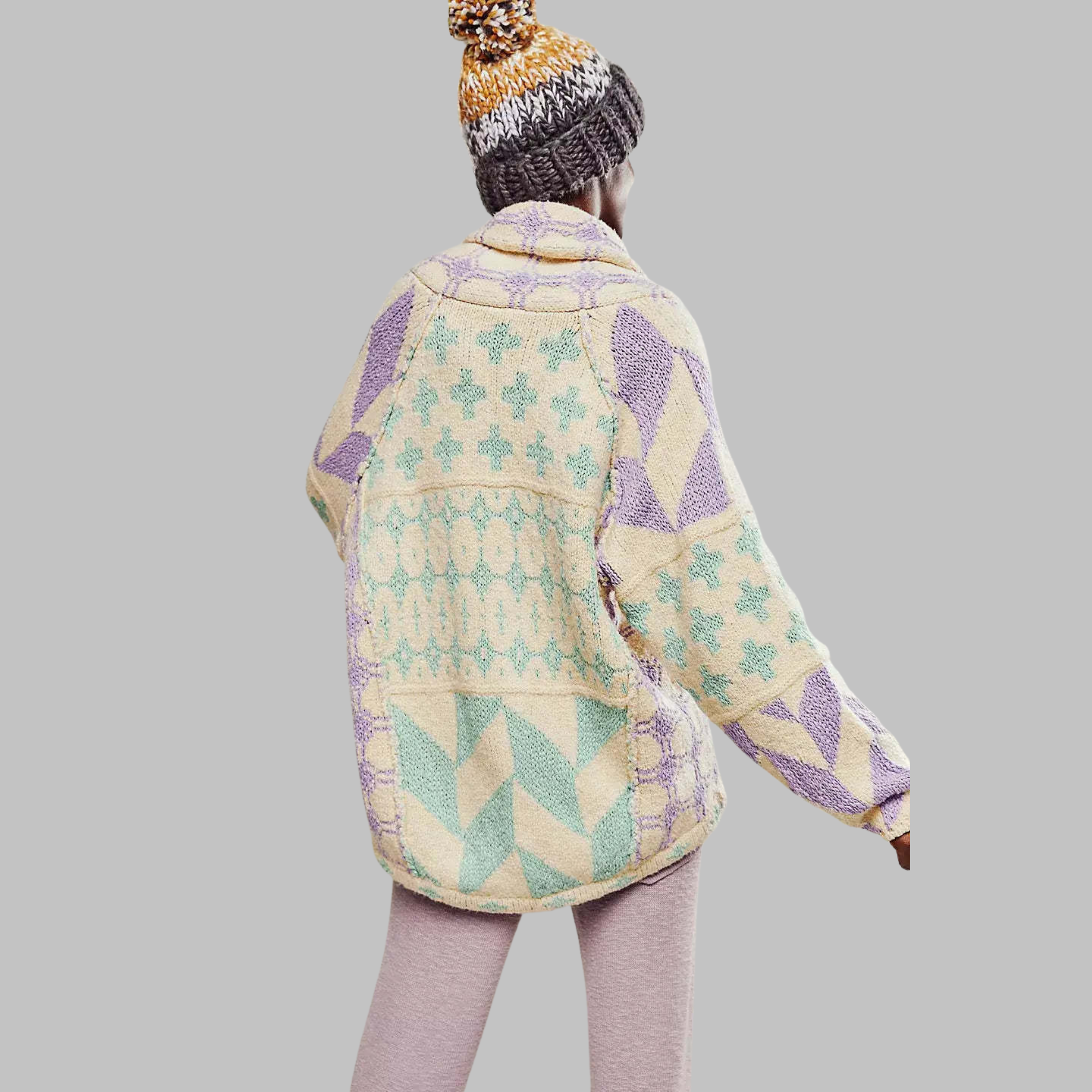C&G™ | Oversized Vintage Cardigan (One Size)