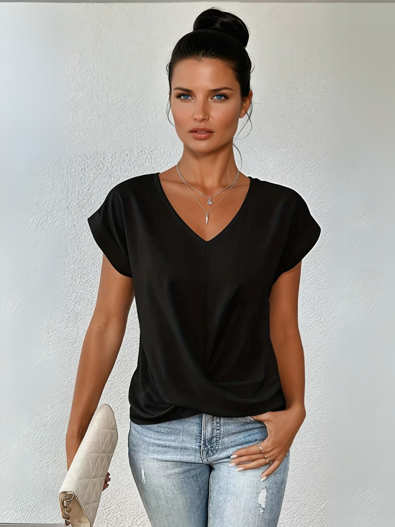 C&G™| Sweetheart Neckline Casual T-Shirt