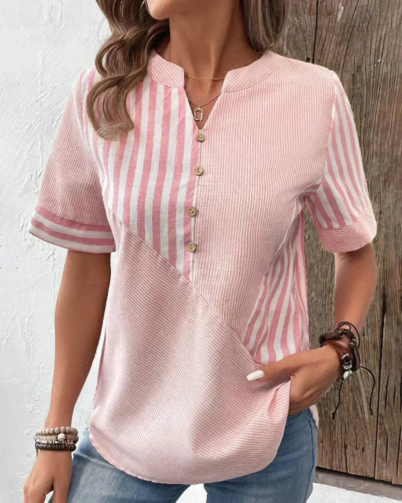 C&G™| Soft Striped Blouse