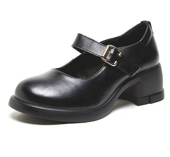 C&G™| Agnes Leather Mary Janes