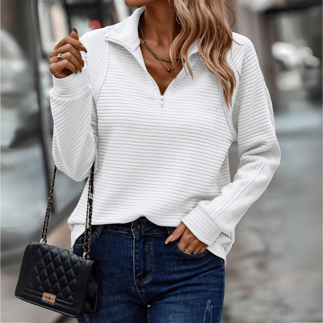 C&G™| Chic Half-Zip Pullover