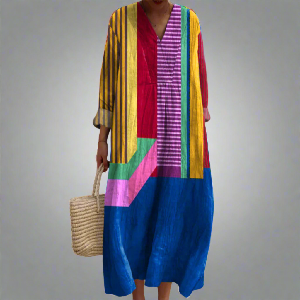 C&G™ | Color Block Breezy Maxi Dress
