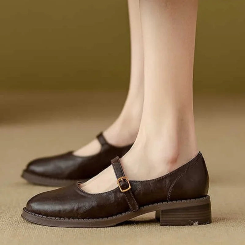 C&G™| Classic Comfort Leather Mary Janes