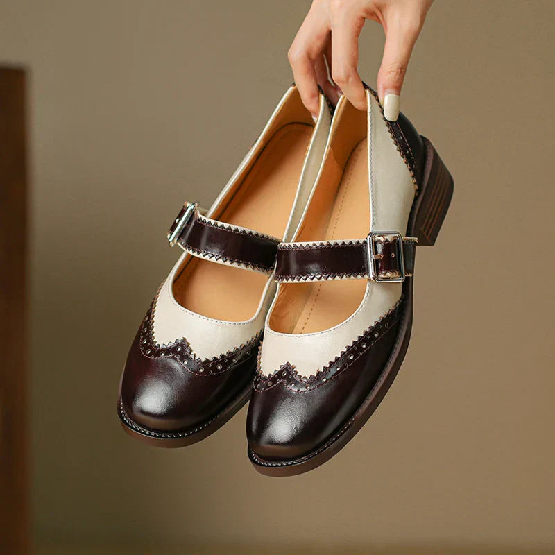 C&G™| Miana Leather Mary Janes