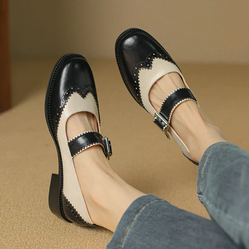 C&G™| Miana Leather Mary Janes