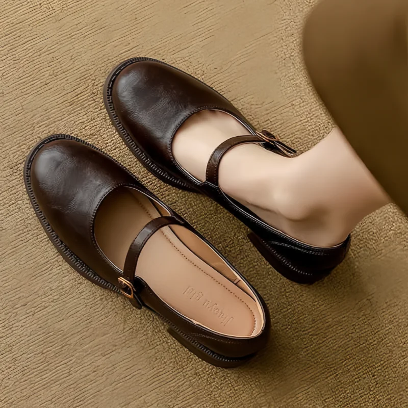 C&G™| Classic Comfort Leather Mary Janes
