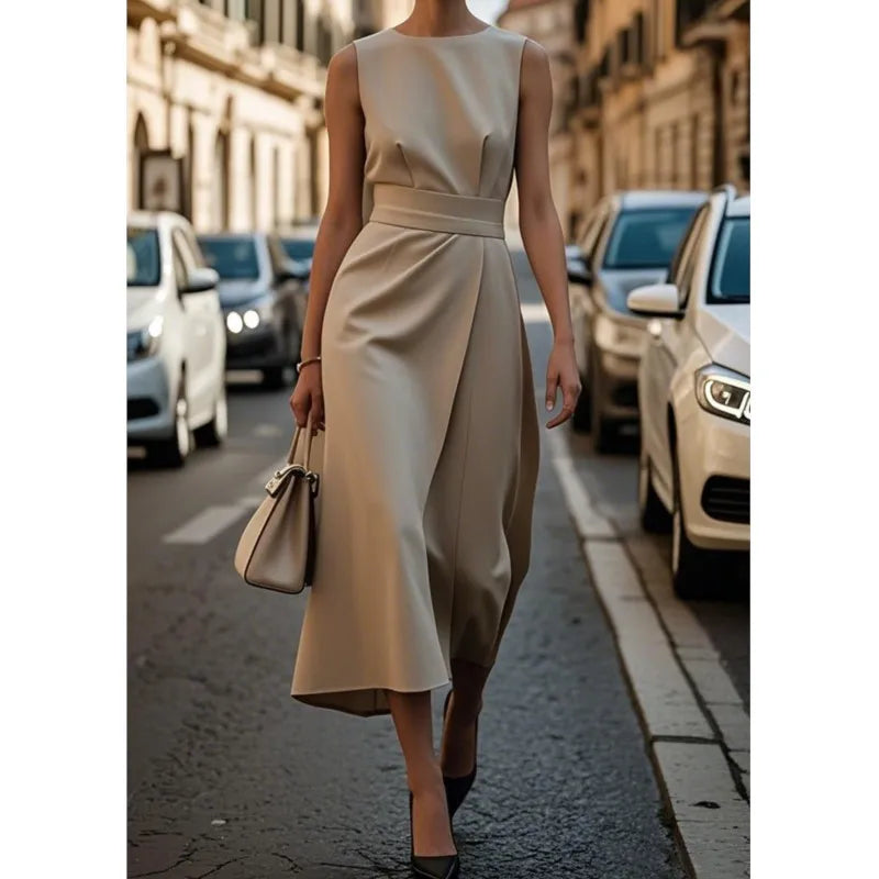 C&G™ | Elegant Round Neck Dress