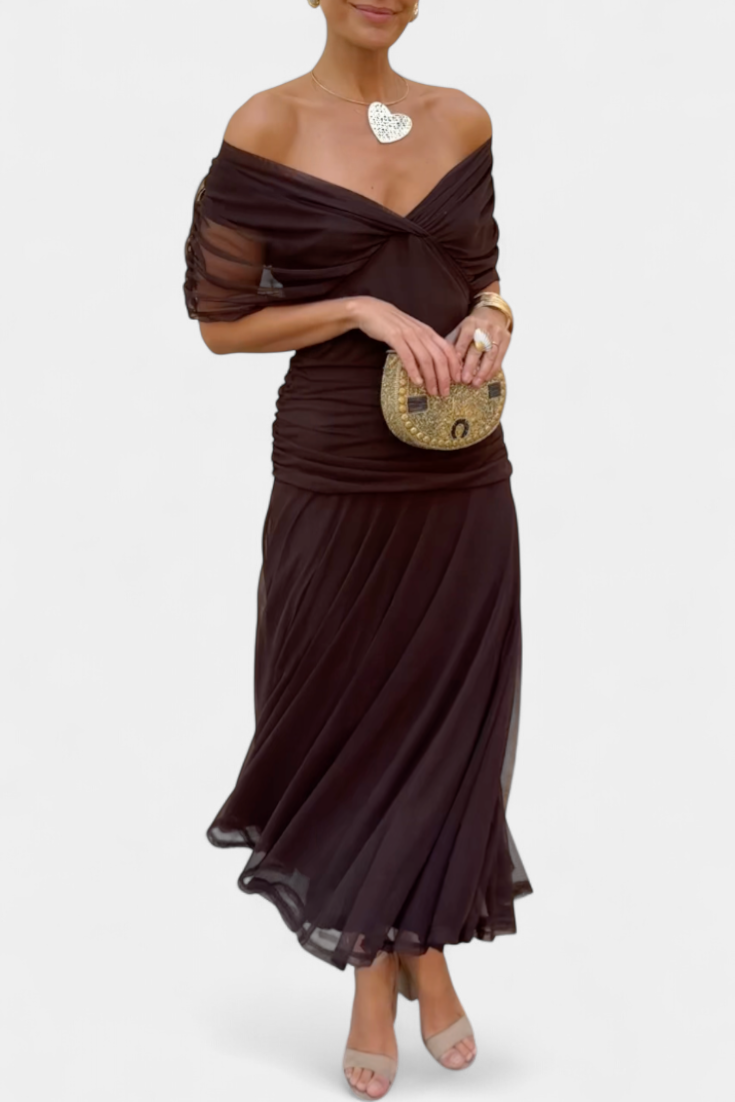 C&G™ | Elegant Dress with V-Neckline
