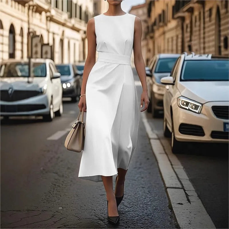C&G™ | Elegant Round Neck Dress