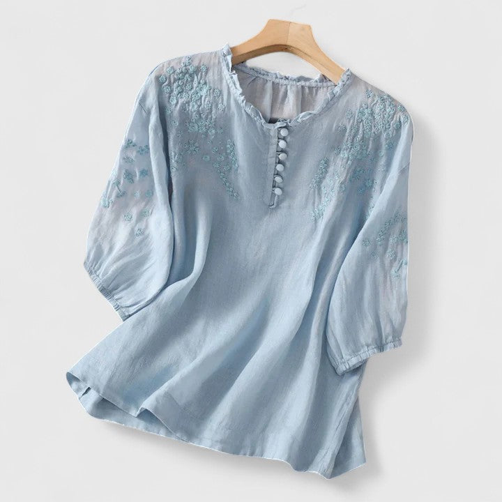 C&G™ | Elegant Button-Front Blouse