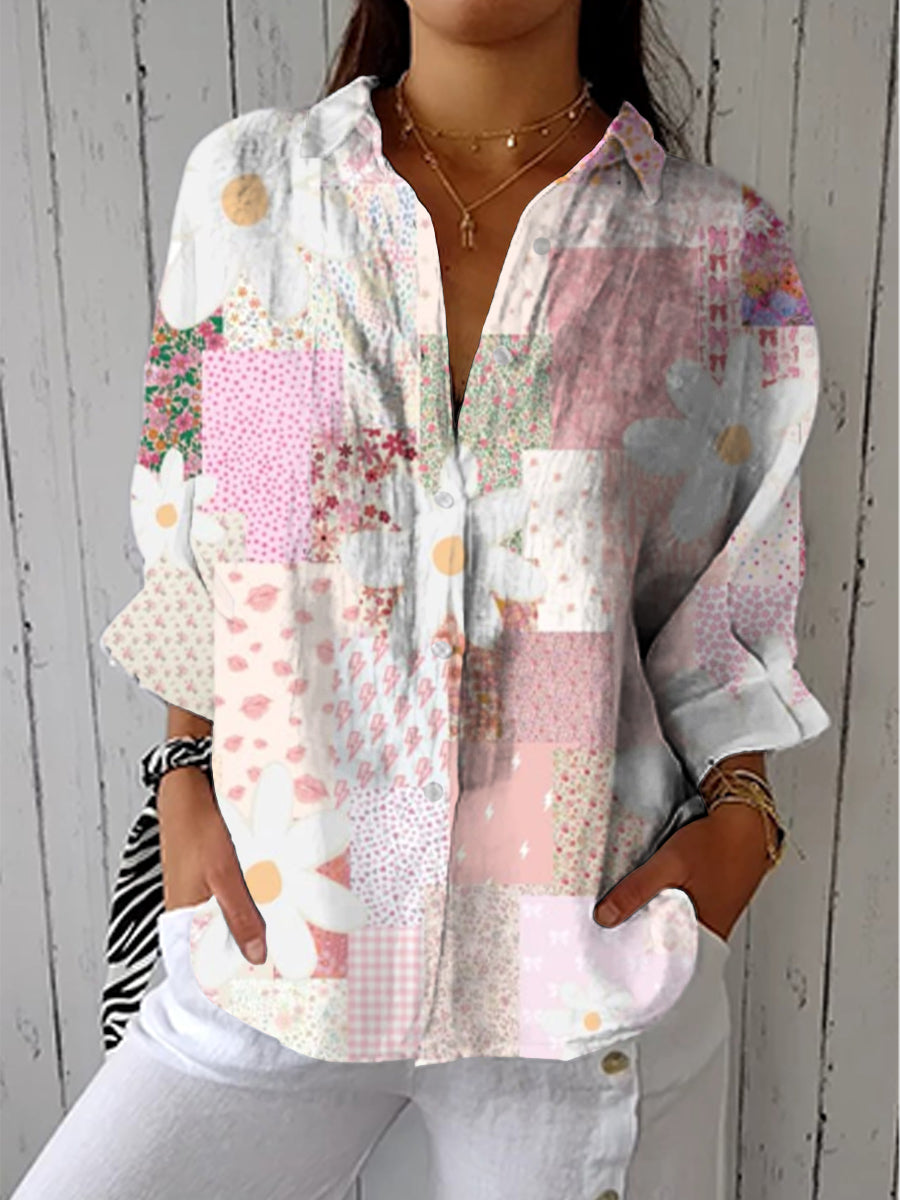 C&G™ | Patchwork Daisy Blouse