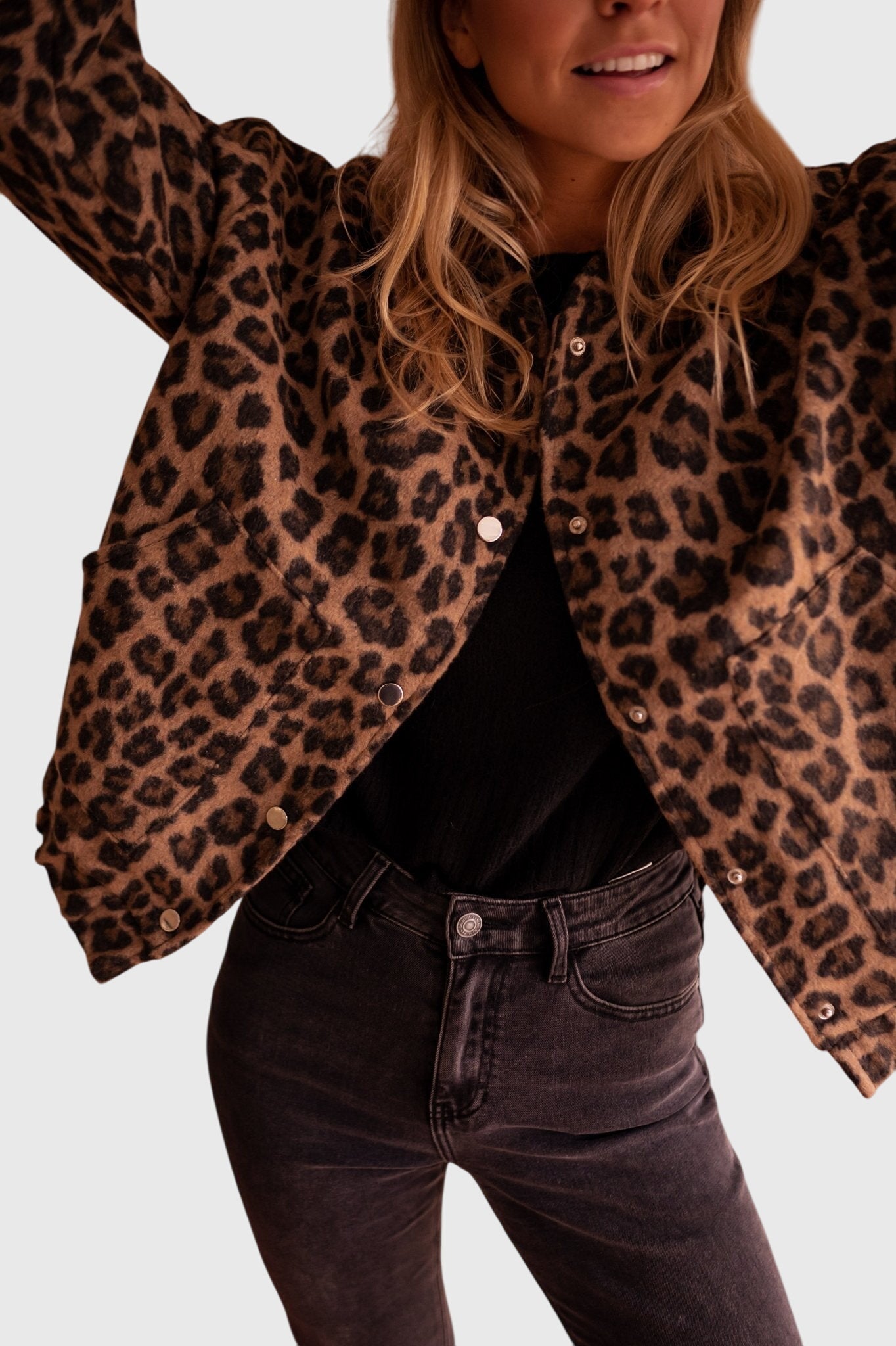 C&G™| Stylish Leopard Print Jacket