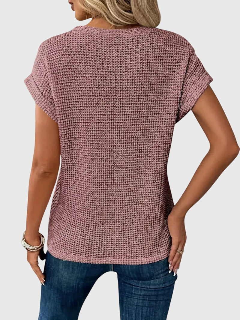 C&G™ | Elegant Blouse With Crew Neck