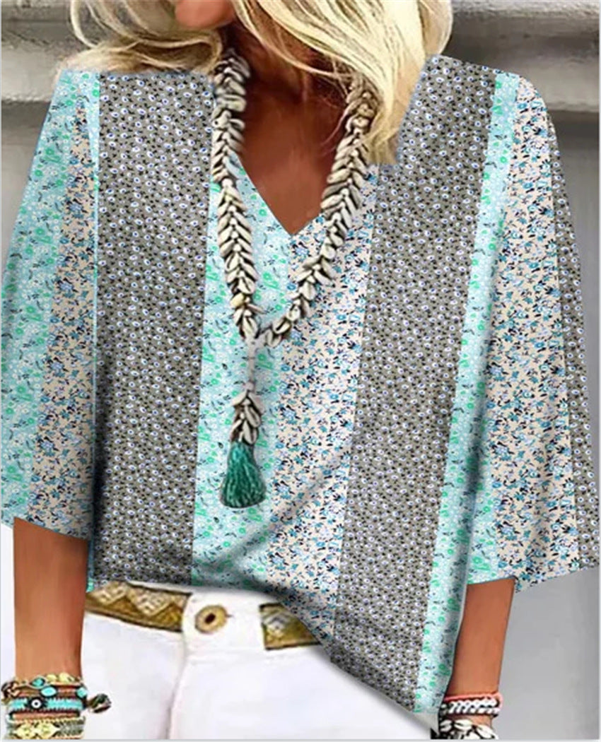 C&G™| Floral Breeze Blouse