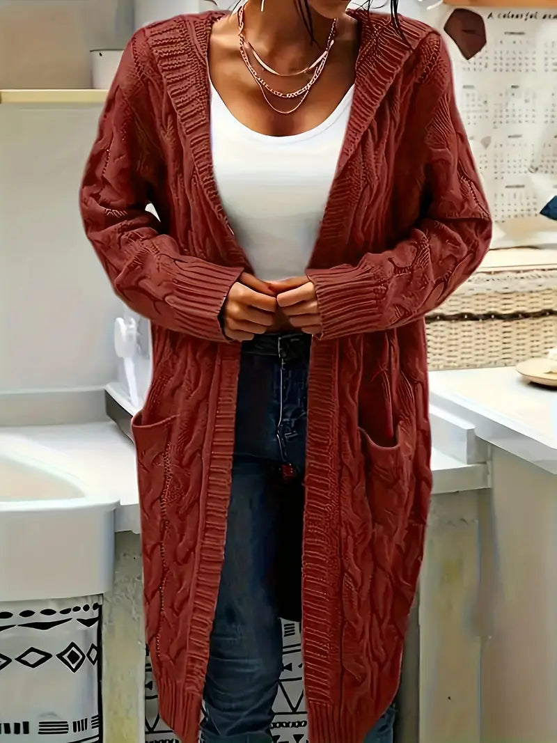 C&G™ | Hooded Knit Cardigan (Plus Size)