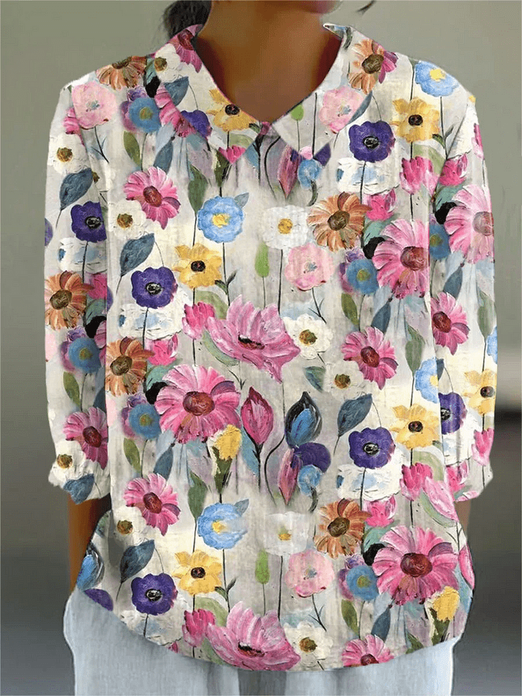 C&G™| Artistic Floral Top