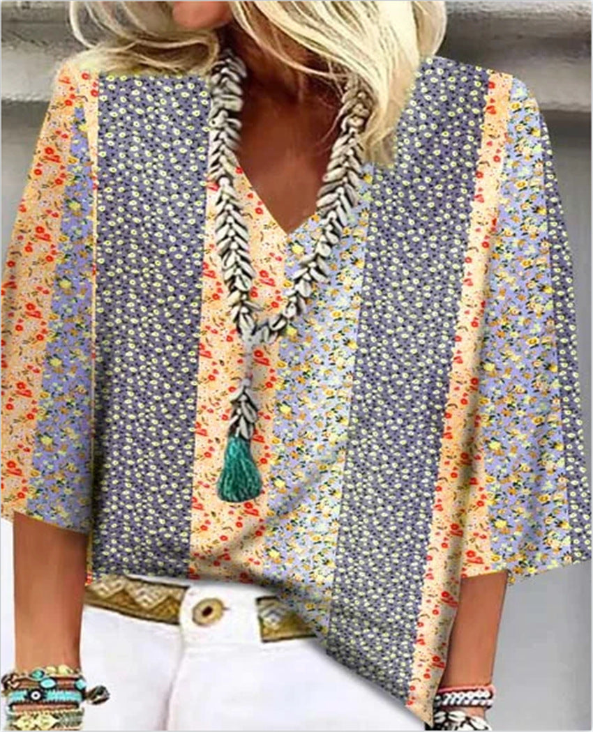 C&G™| Floral Breeze Blouse