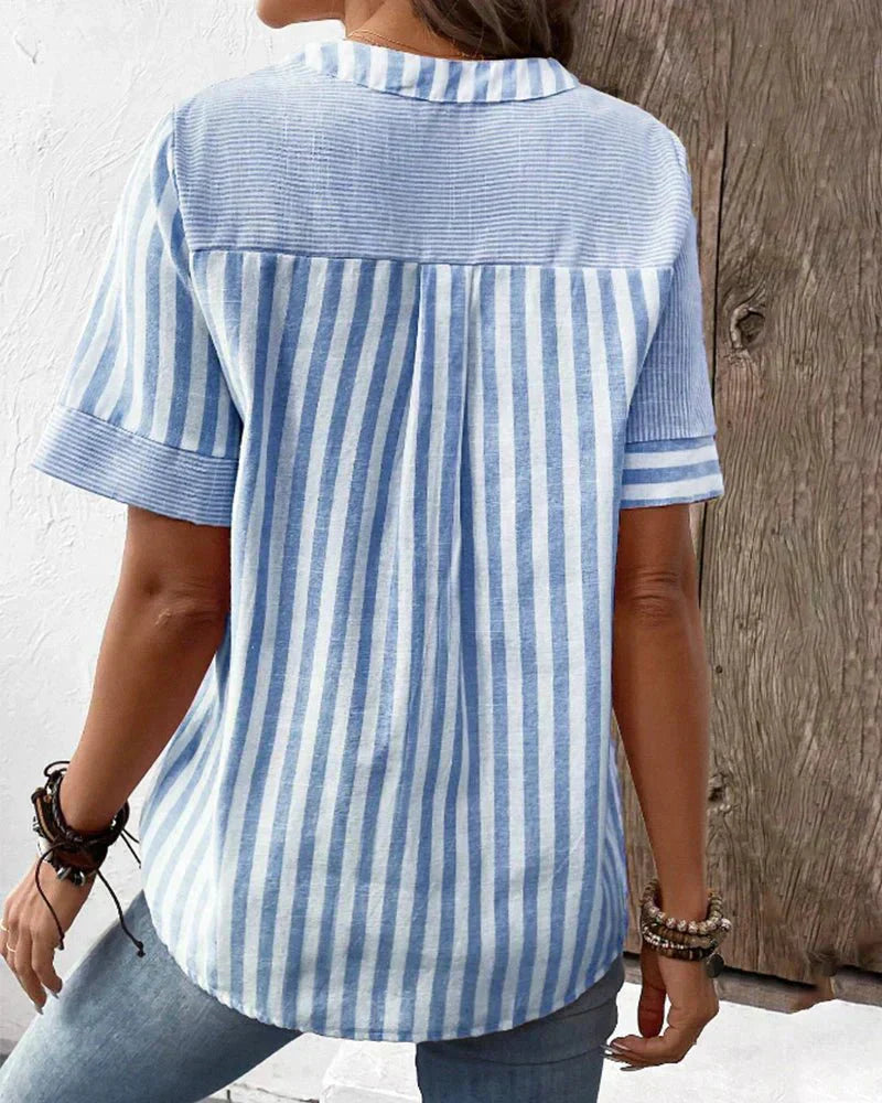 C&G™| Soft Striped Blouse