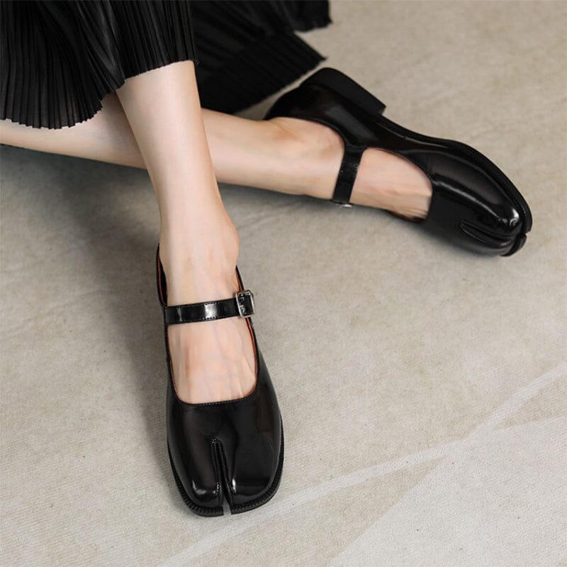 C&G™| Martha Leather Mary Janes