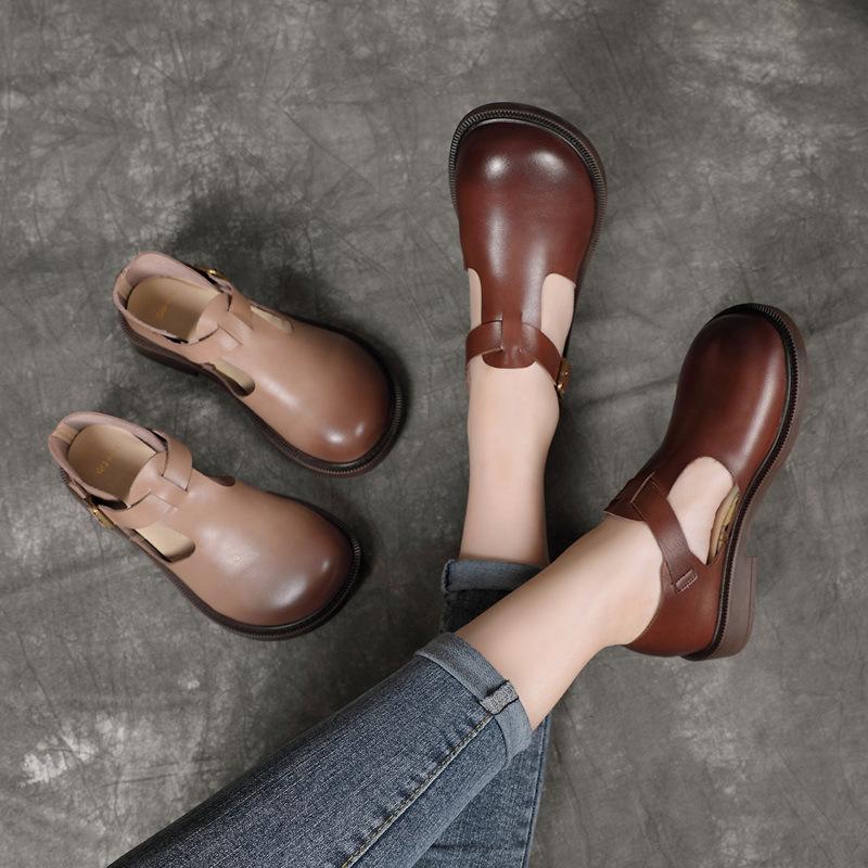 C&G™| Colette Leather Mary Janes