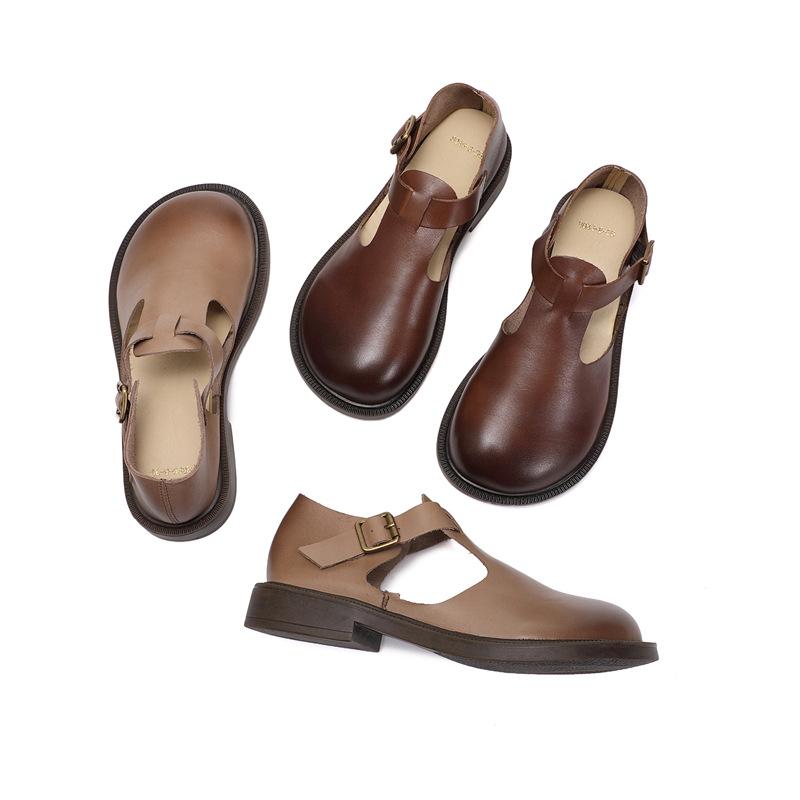 C&G™| Colette Leather Mary Janes