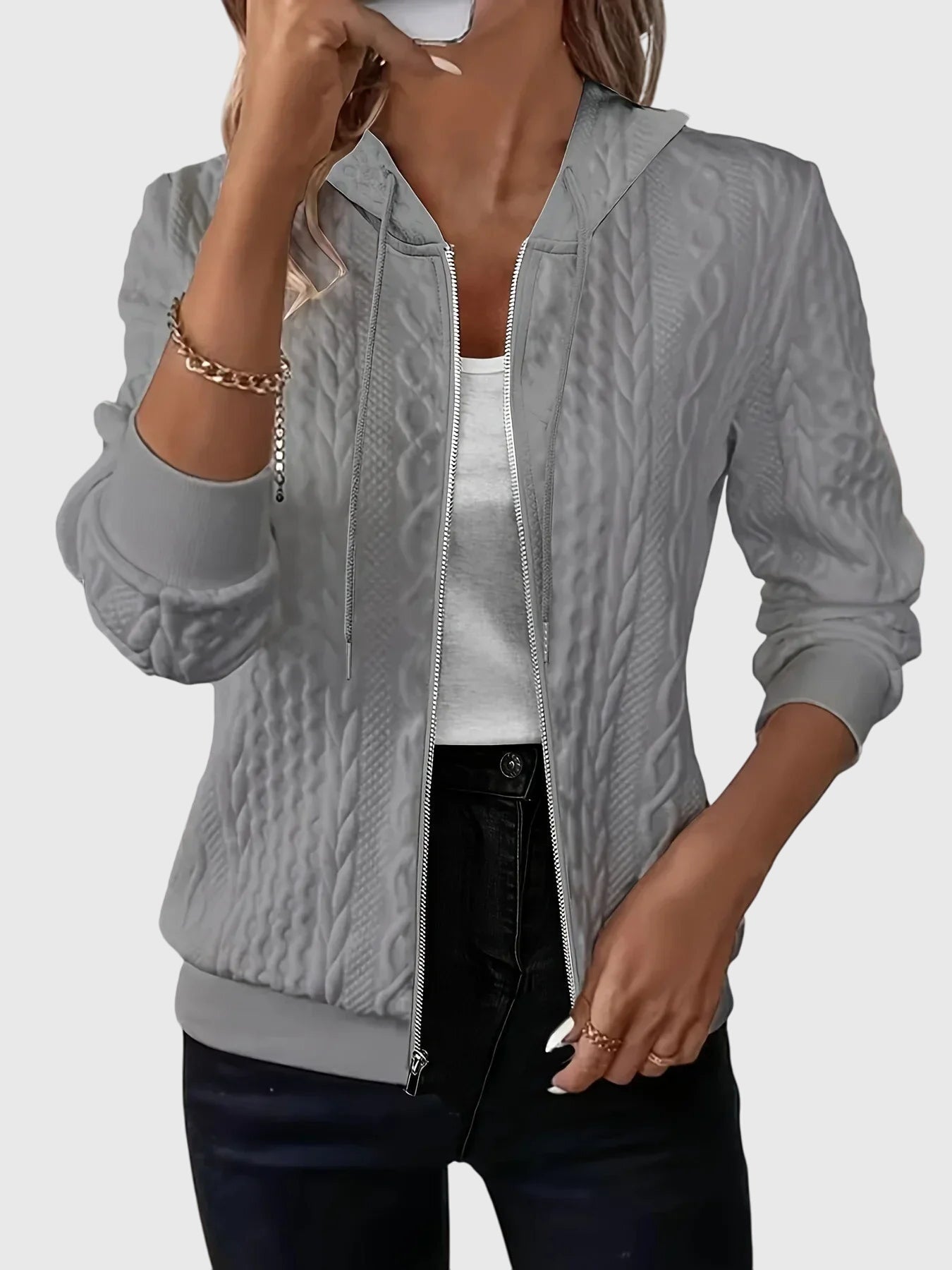 C&G™| Lena™ Zippered Hoodie
