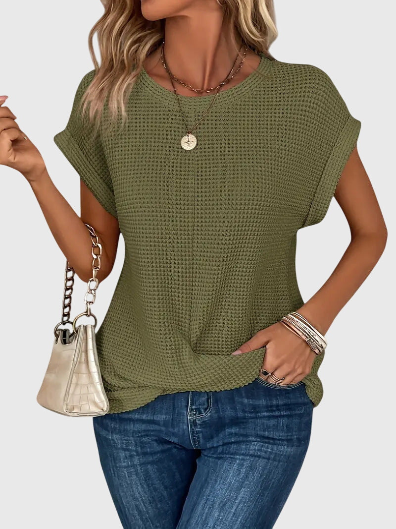 C&G™ | Elegant Blouse With Crew Neck