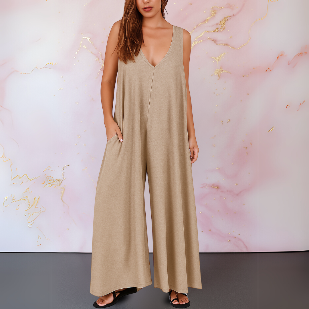 C&G™ | Wide-Leg Sleeveless Jumpsuit