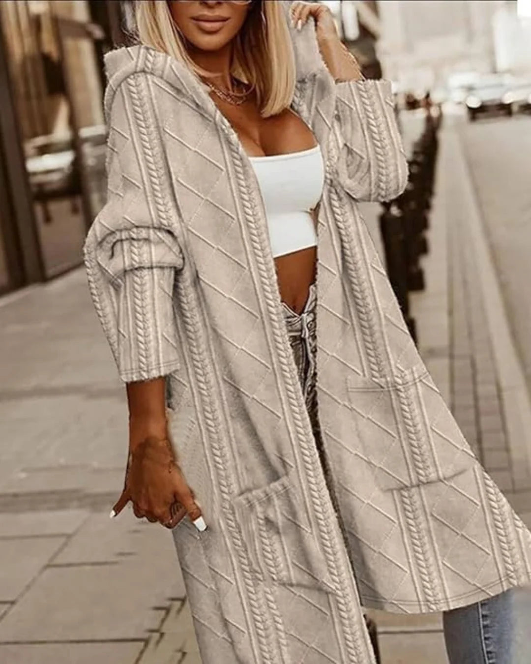 C&G™ | Hooded Longline Cardigan
