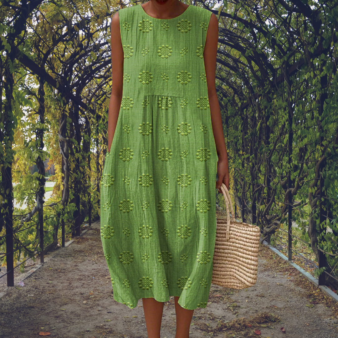 C&G™| Elegant Sleeveless Dress With Pockets