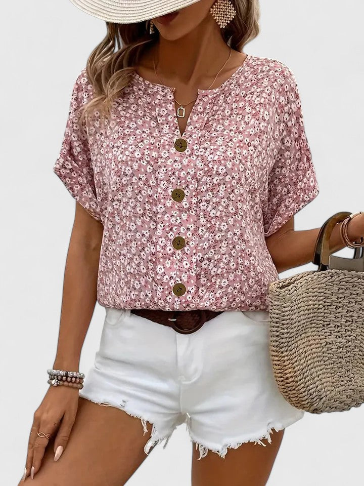 C&G™| Elegant Floral Summer Top