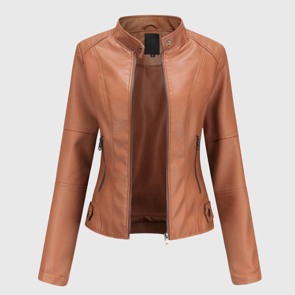 C&G™| Stylish Leather Jacket For Women