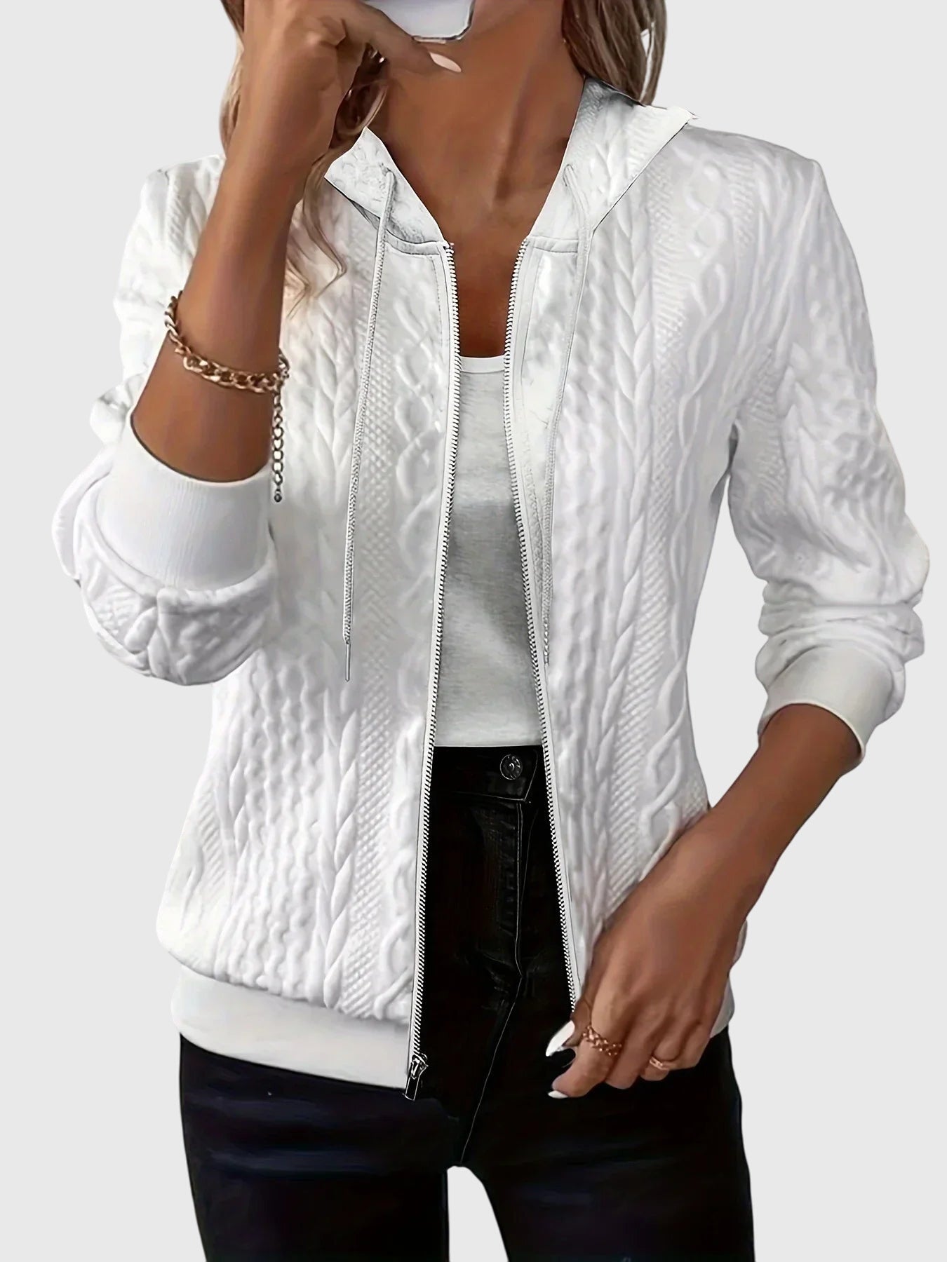 C&G™| Lena™ Zippered Hoodie