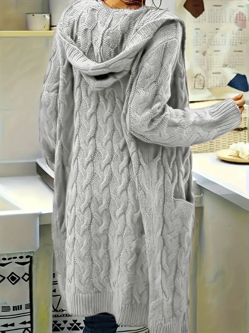 C&G™ | Hooded Knit Cardigan (Plus Size)