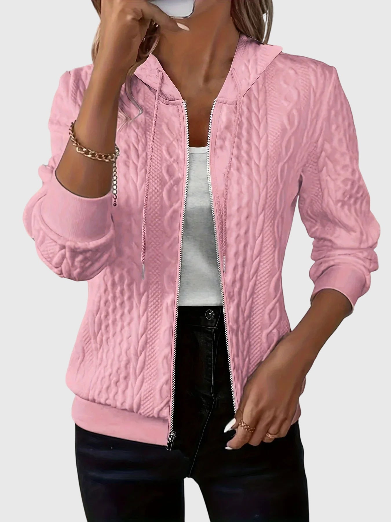 C&G™| Lena™ Zippered Hoodie