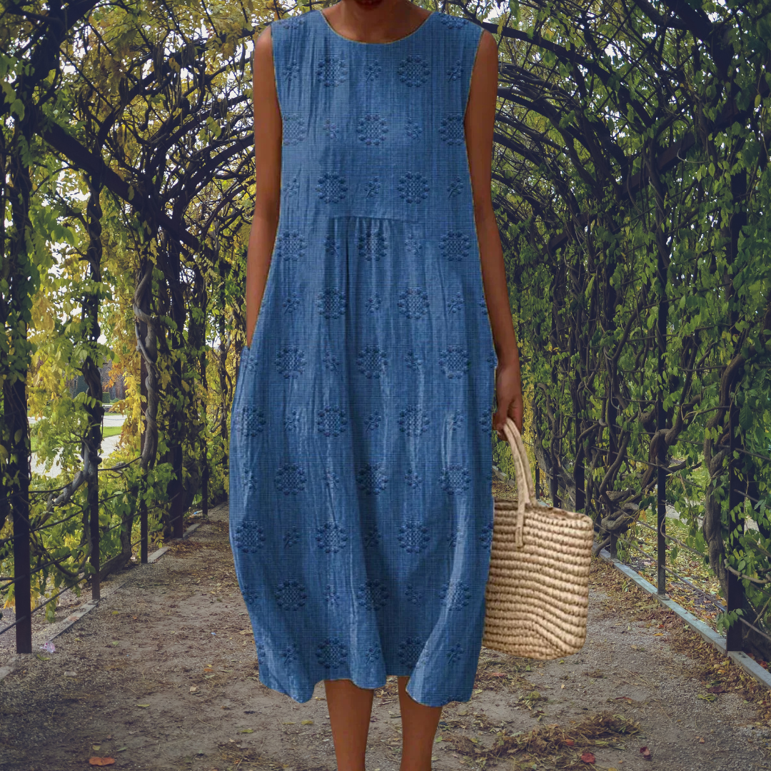 C&G™| Elegant Sleeveless Dress With Pockets