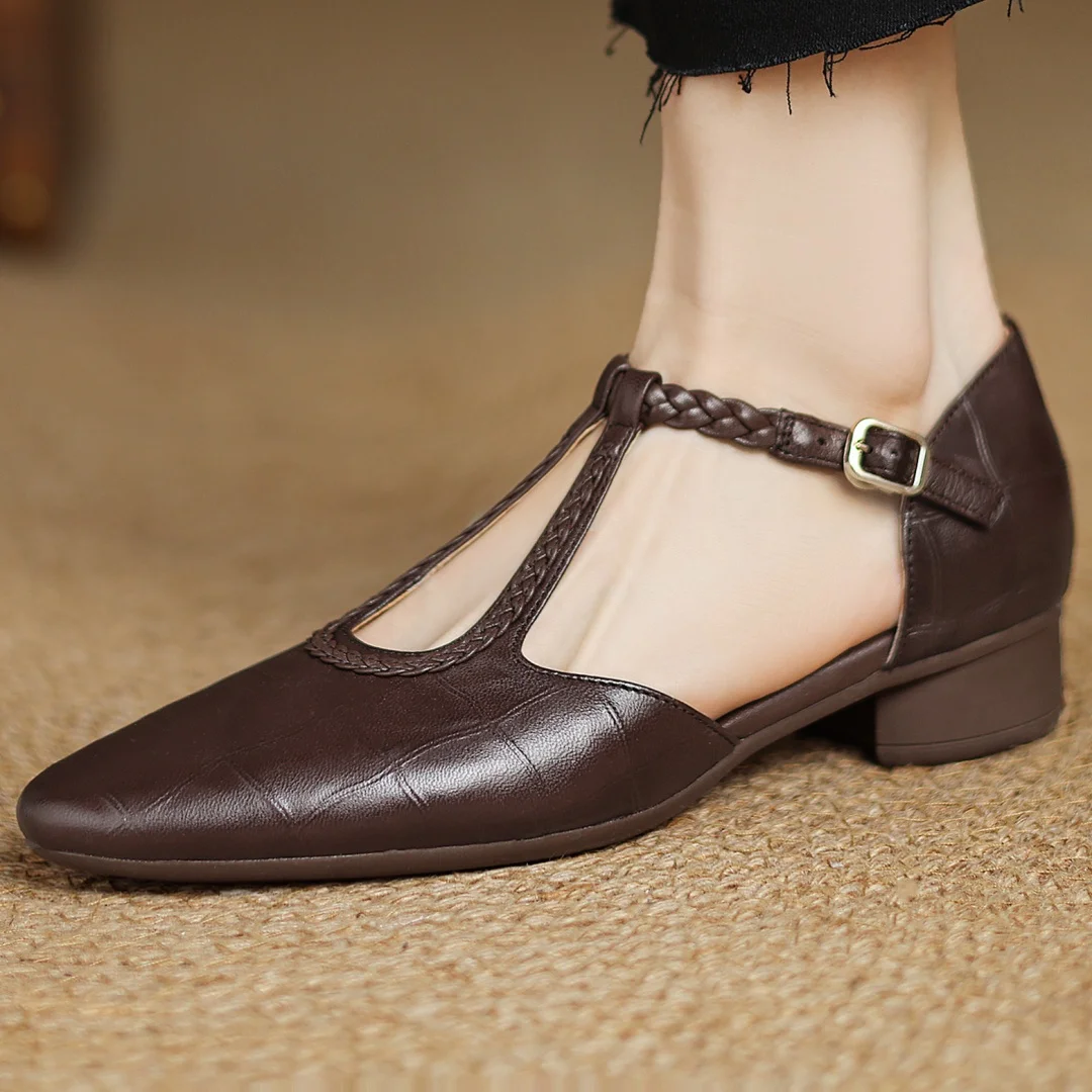 C&G™| Kepa Leather Mary Janes