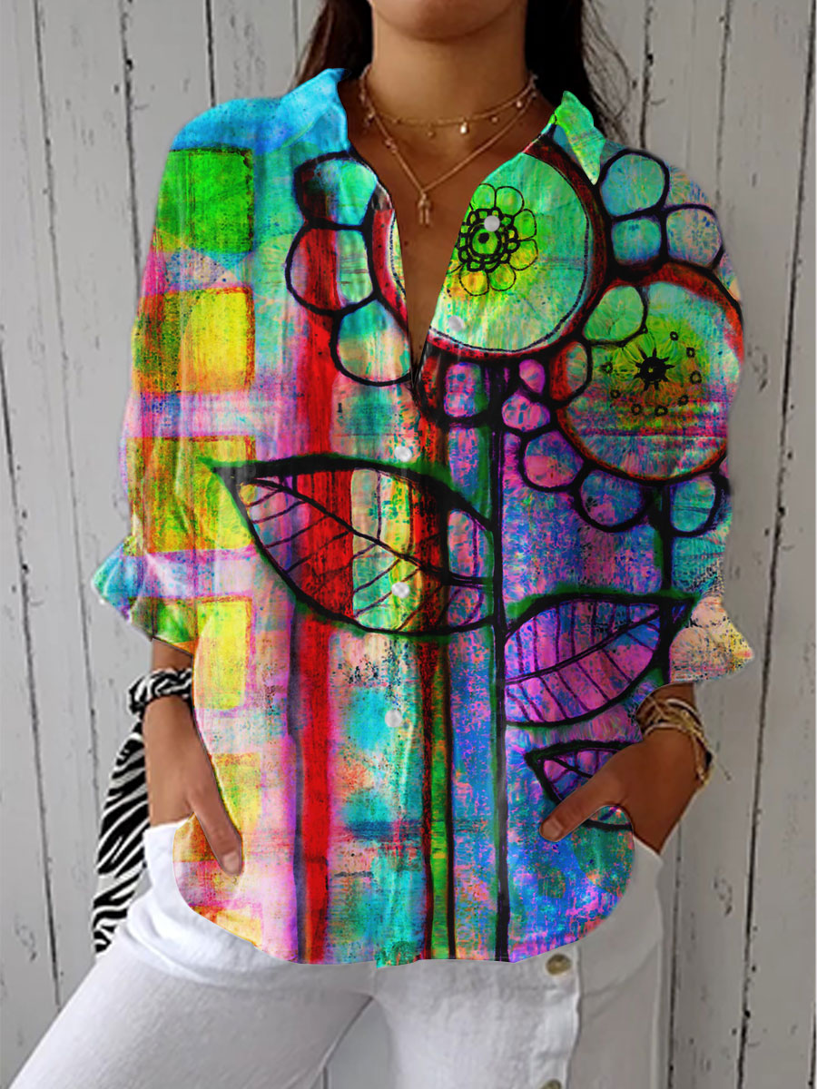C&G™ | Artistic Bloom Blouse