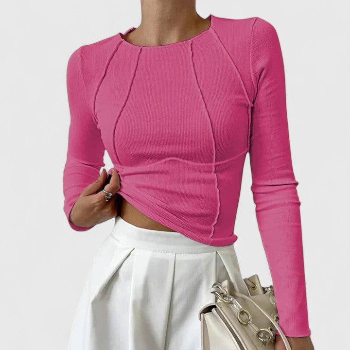 C&G™| Comfortable Long Sleeve Top by Rozminda.