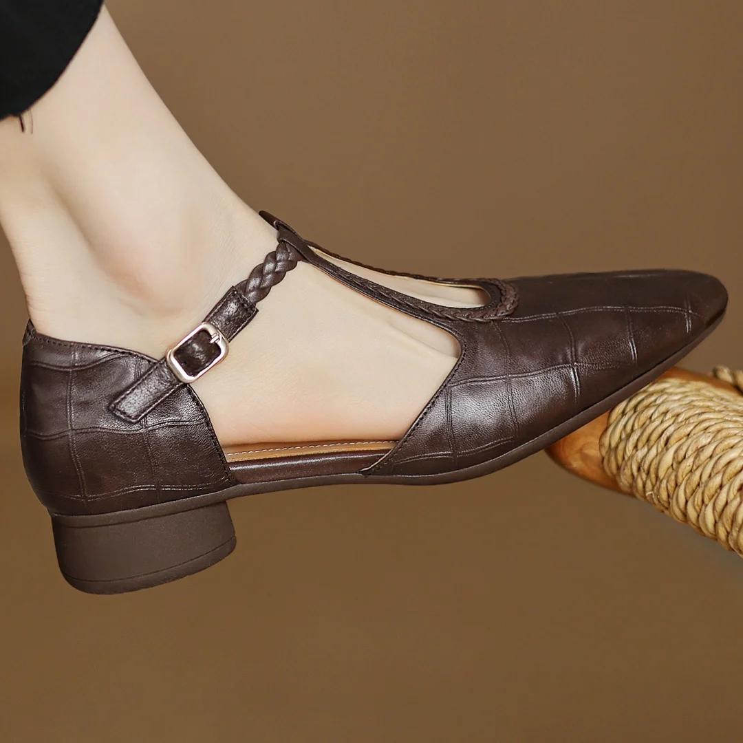 C&G™| Kepa Leather Mary Janes