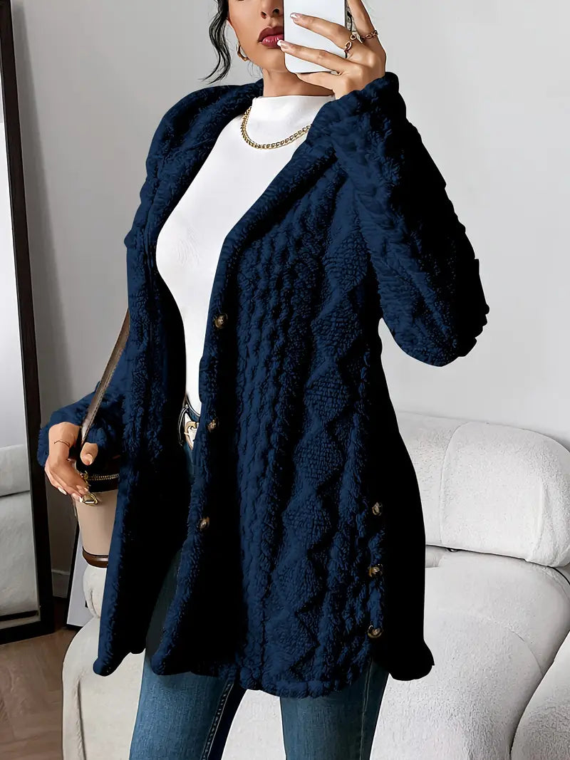 C&G™ | Plush Hooded Cardigan