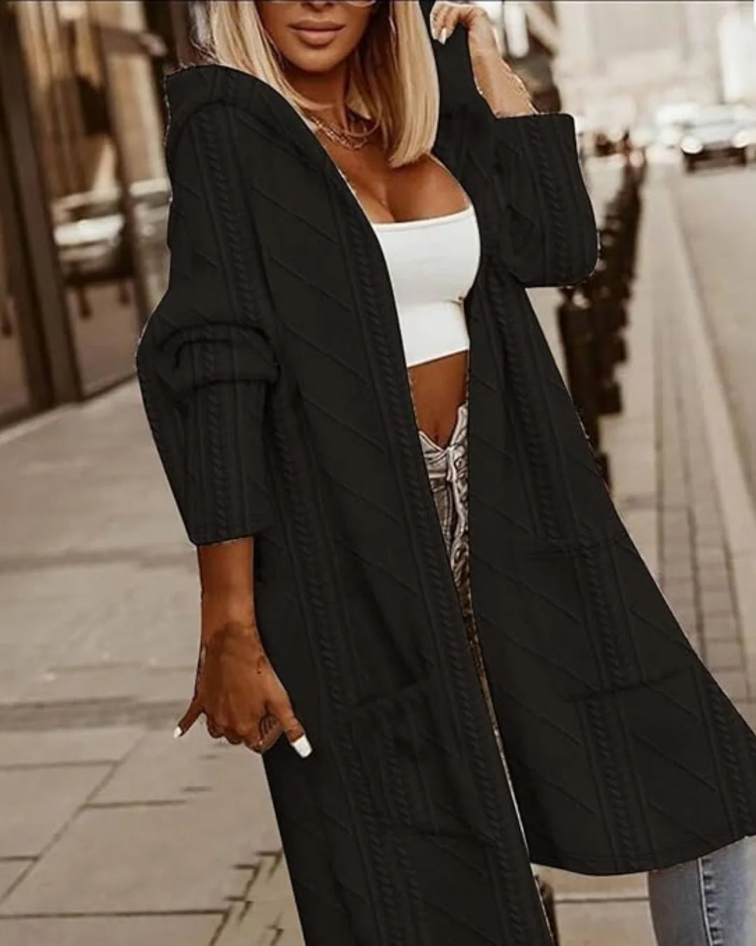 C&G™ | Hooded Longline Cardigan